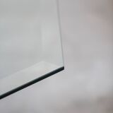 Hexagonal glass table by Sandro Petti, for Angolometallarte, 1970