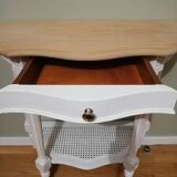 Console demi-lune de style Shabby