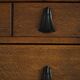 Desk / Chest of drawers in modern Danish oak from the early 20th century with shell handles.