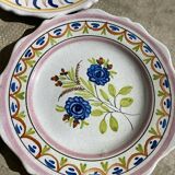 18th century Nevers earthenware plates
