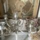 52cm silver-plated metal chandelier