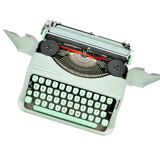 Hermes Baby green lime typewriter revised new ribbon