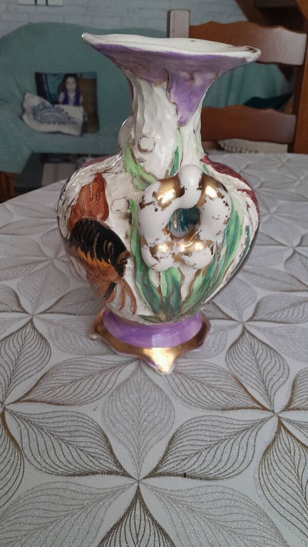 Vase vintage signé Pugi fait main