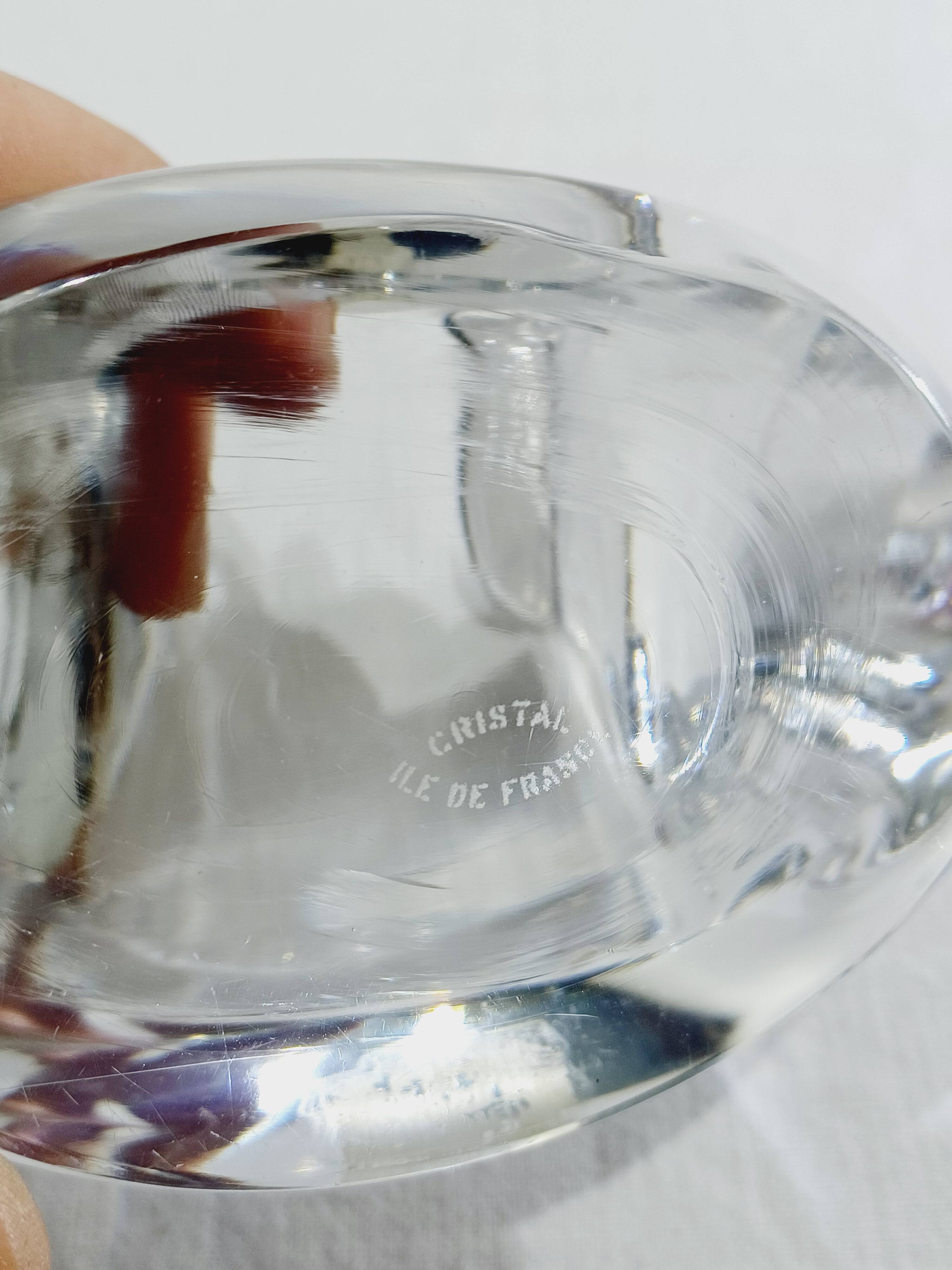 Pair of crystal candlesticks