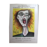 Lithographic poster MOURLOT 1968 Painters witnesses of their time