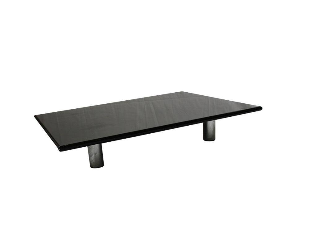 Large Black Coffee Table by B&B Italia / C&B Italia, 1980s