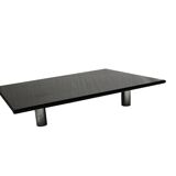 Large Black Coffee Table by B&B Italia / C&B Italia, 1980s