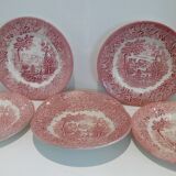 English dessert plates