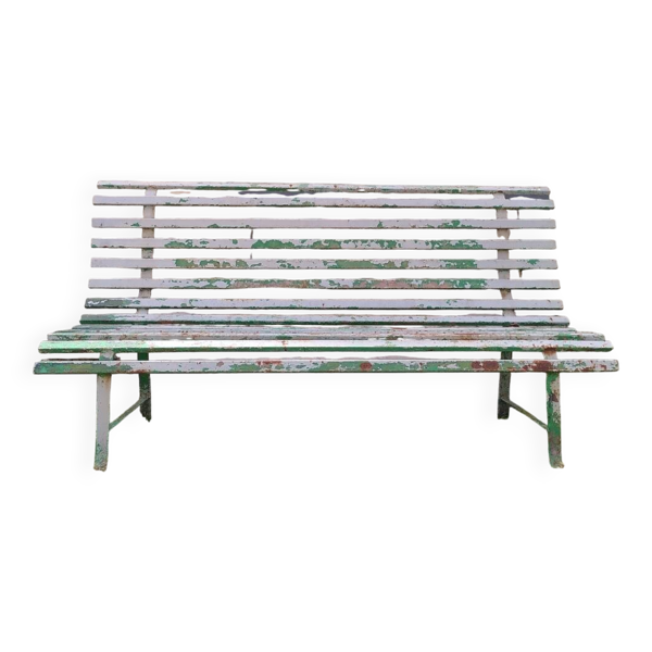 Ancien banc de jardin en métal