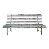 Ancien banc de jardin en métal