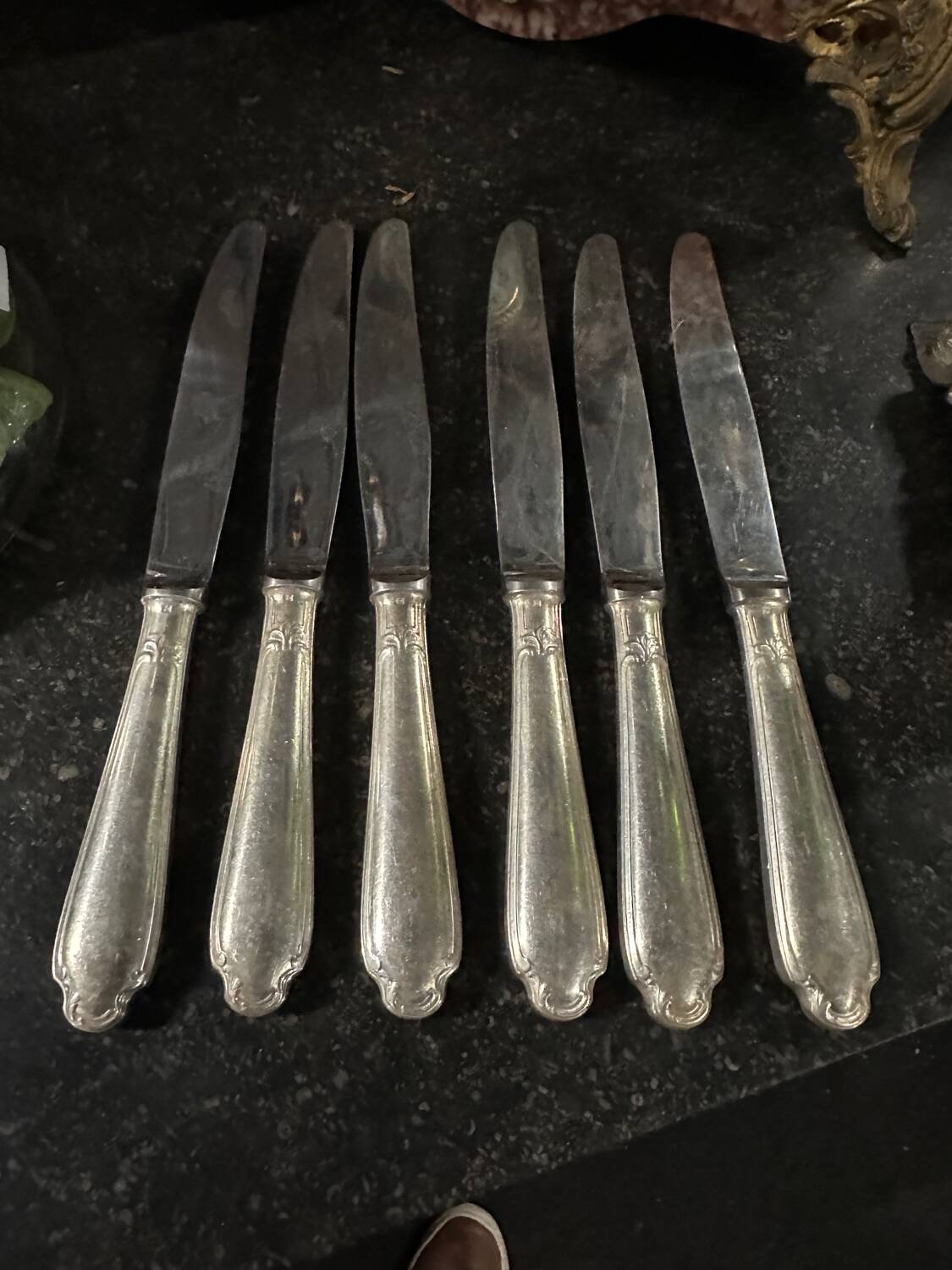 6 Christofle knives