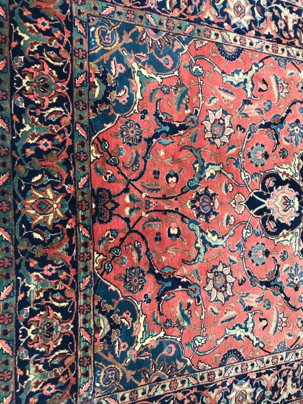 Tapis ancien persan Sarogh fait main 140x196 cm