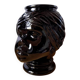 Vase ou cache pot tête de Maure en verre 1970