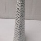 Vase ancien céramique barbotine signé numéroté vintage