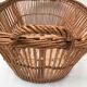 Old oval wicker basket