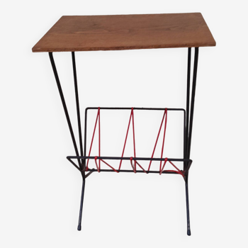 Table d appoint porte revue scoubidou vintage