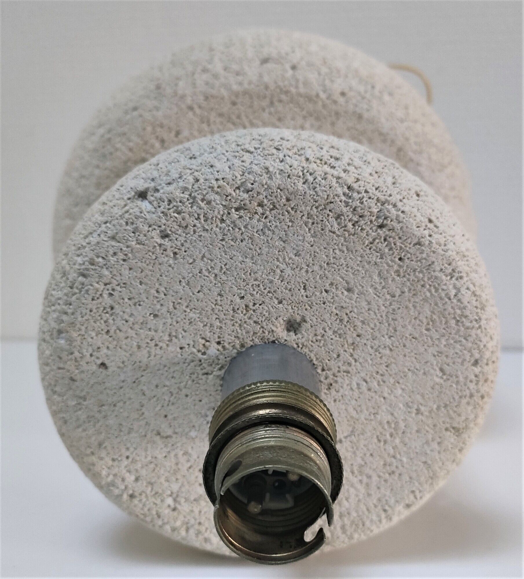 Sculptural lamp foot in natural stone design 70s