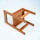 Minimalist vintage pine dining chairs with visible joints,The Netherlands,