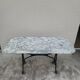 Antique cast iron and marble bistro restaurant table - 1.40m