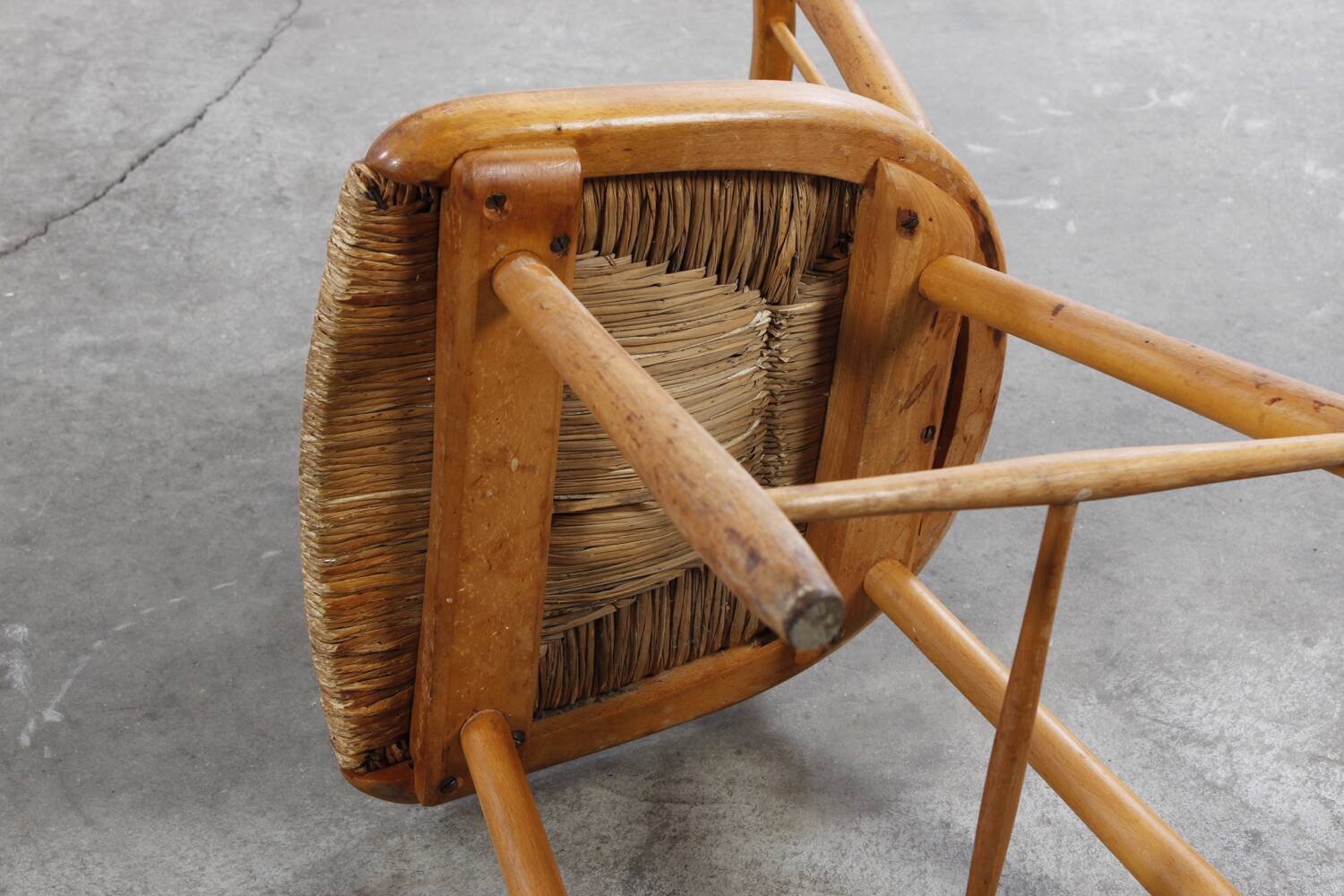 Vintage 4er Set Stühle Lambrecht WKS Mid Century 50er 60er