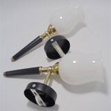 Pair of torch wall lights