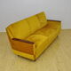 Mid-century velvet sofa daybed, 1960s