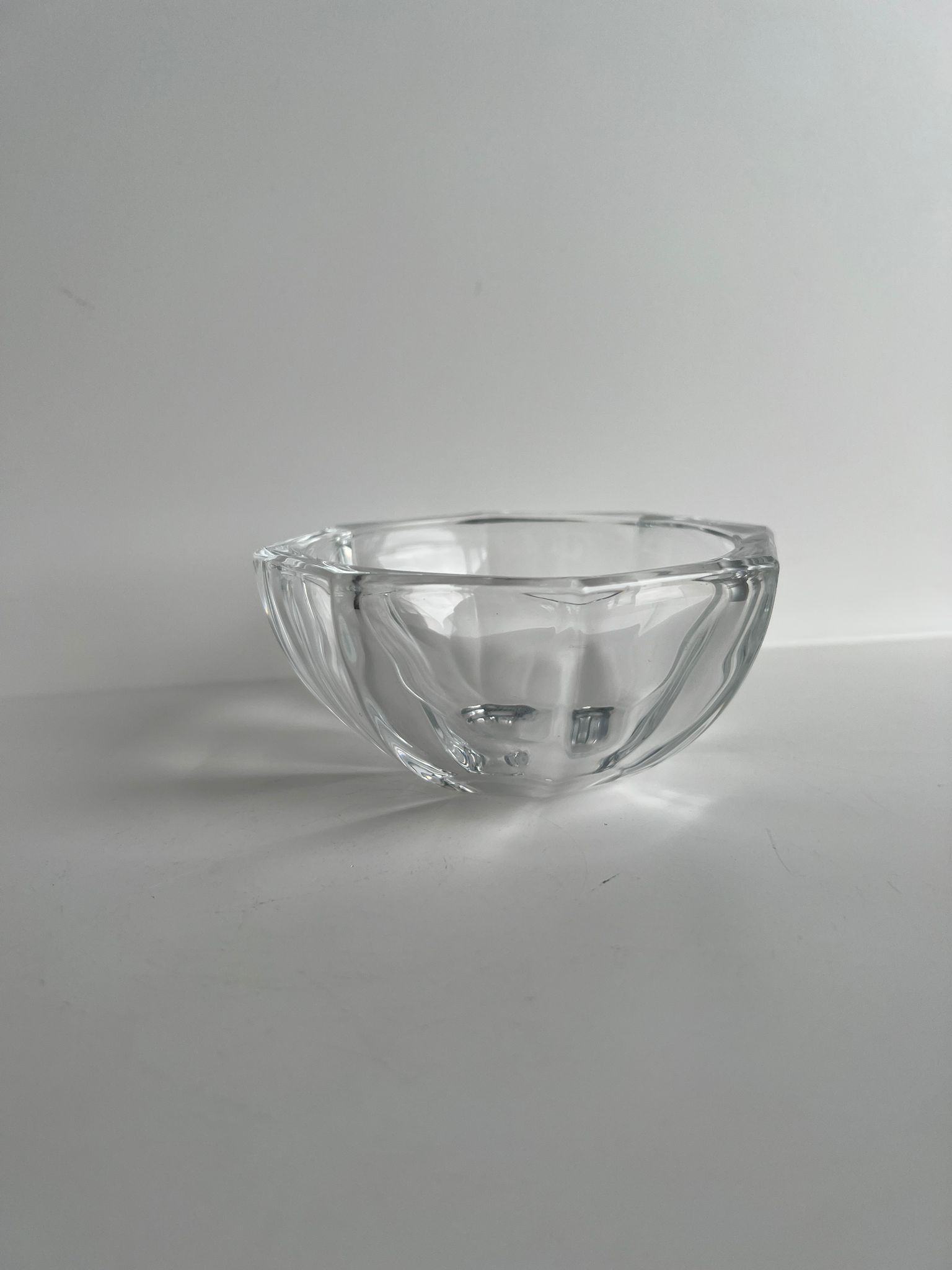 Octagonal glass cup D: 11,5cm