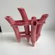 Soliflore en barbotine ancienne bambou rose années 50
