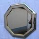 Belgian octagonal mirror "Deknudt Mirrors" from the 80s