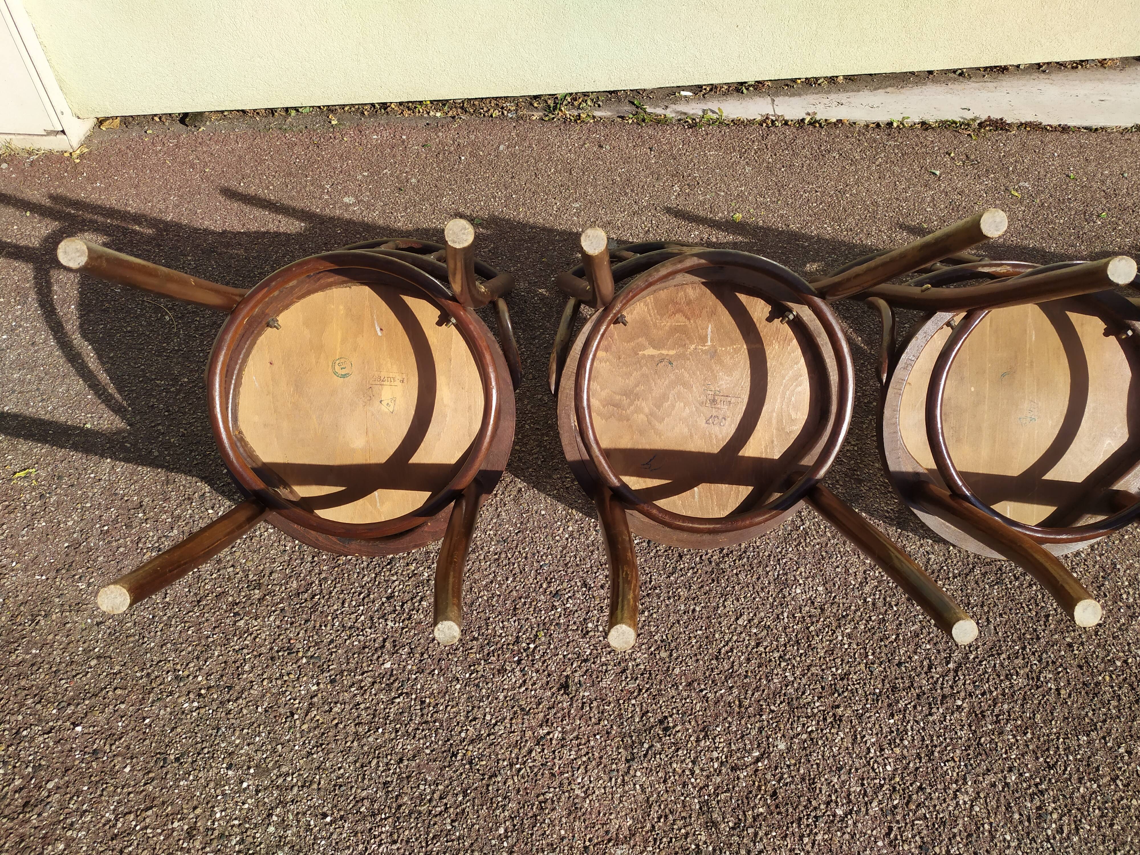 Lot de 6 chaise en bois - bistrot - terrasse - vintage