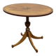 Oval English side table from the 1950s in mahogany