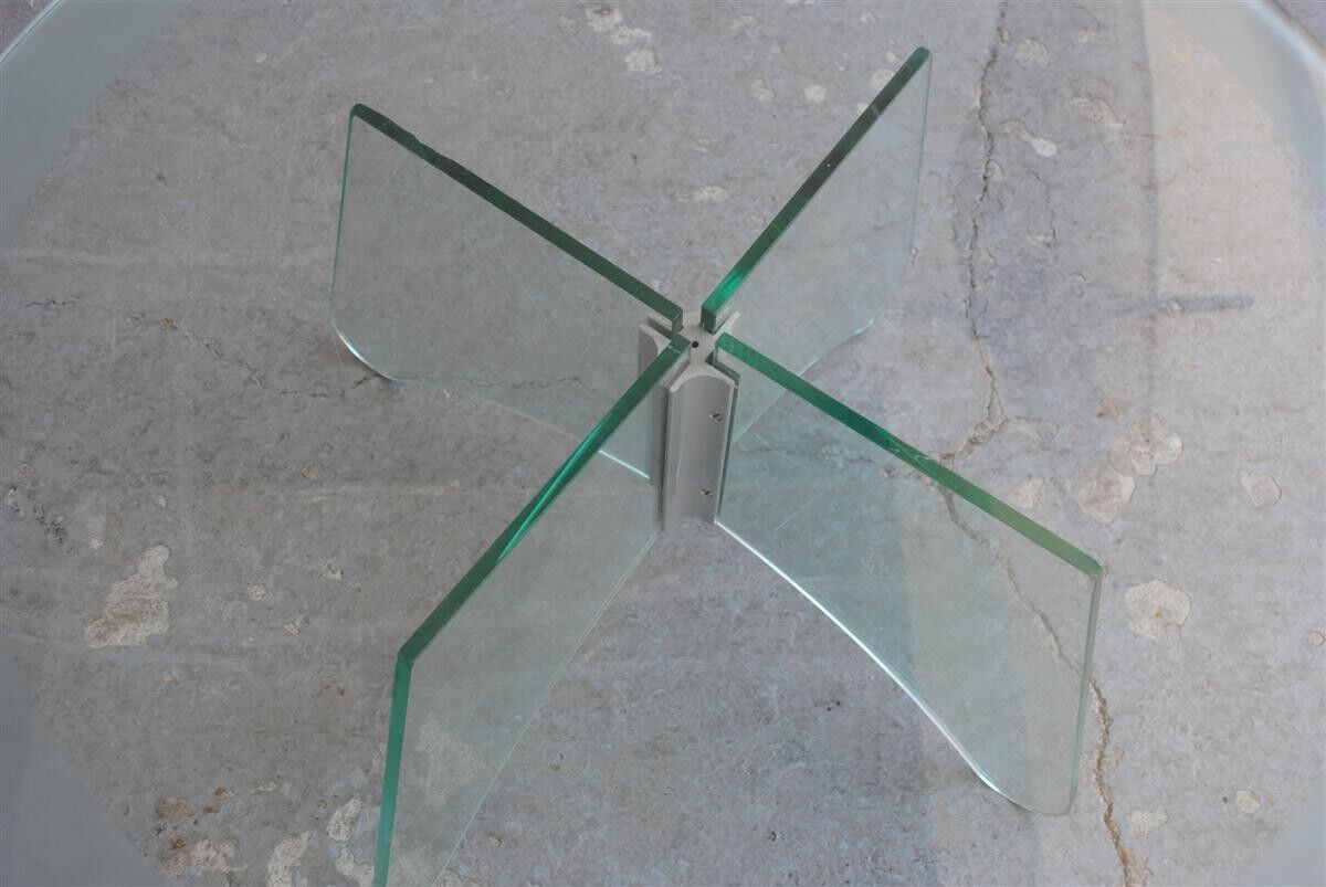 Roundtable low 80s vintage in glass and plexiglass
