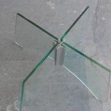 Roundtable low 80s vintage in glass and plexiglass