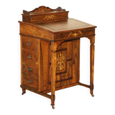 Victorian Davenport desk in hardwood and leather