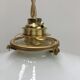 Vintage suspension lamp in white opaline
