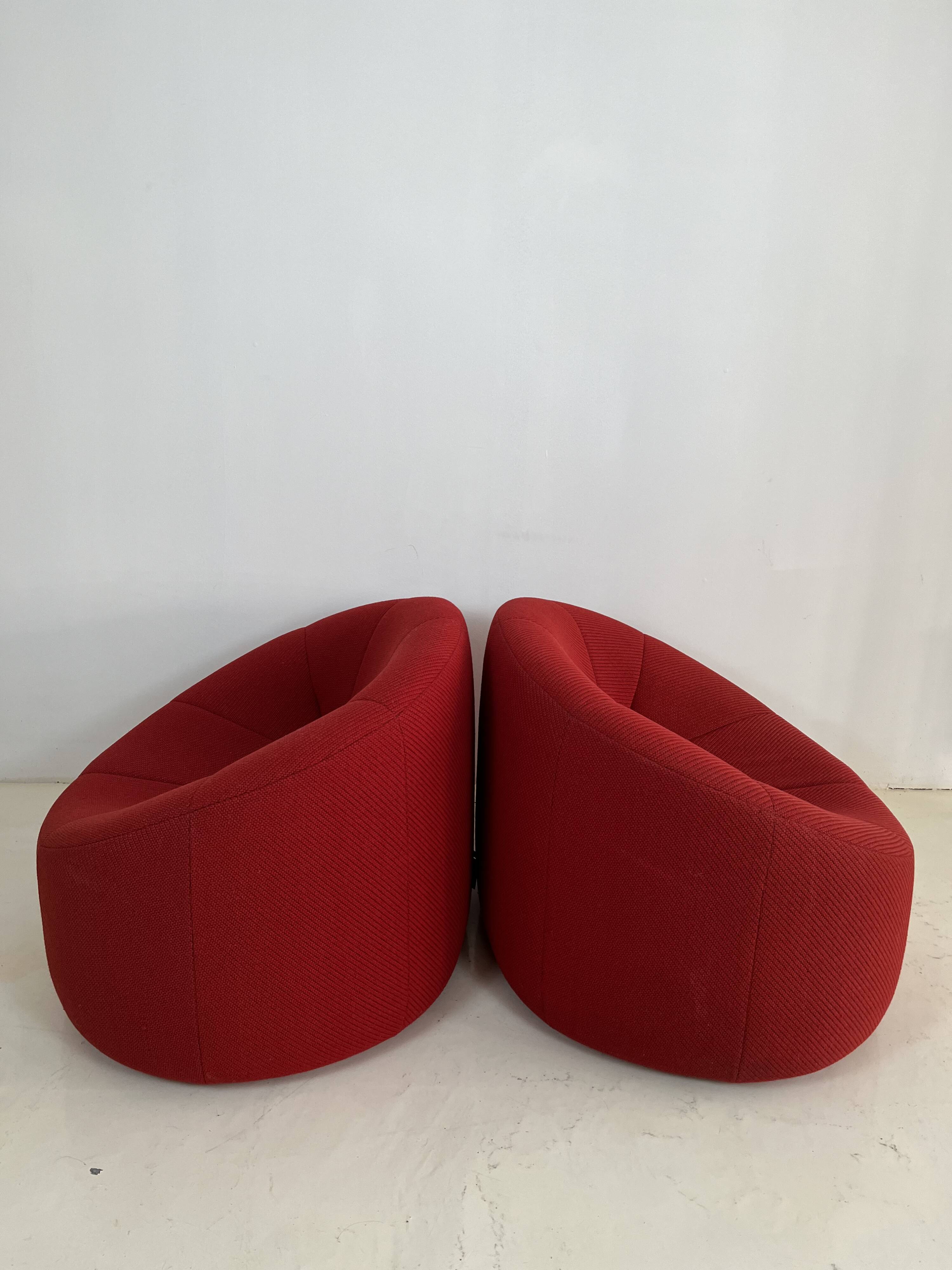 Pumpkin armchairs by Pierre Paulin for Ligne Roset, 70s
