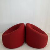 Pumpkin armchairs by Pierre Paulin for Ligne Roset, 70s