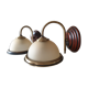 Pair of opaline wall lamps
