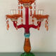Candlestick glass tassels colors baroque chandelier