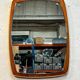 Vintage Mirror, Teak Wood, Sweden 1950's