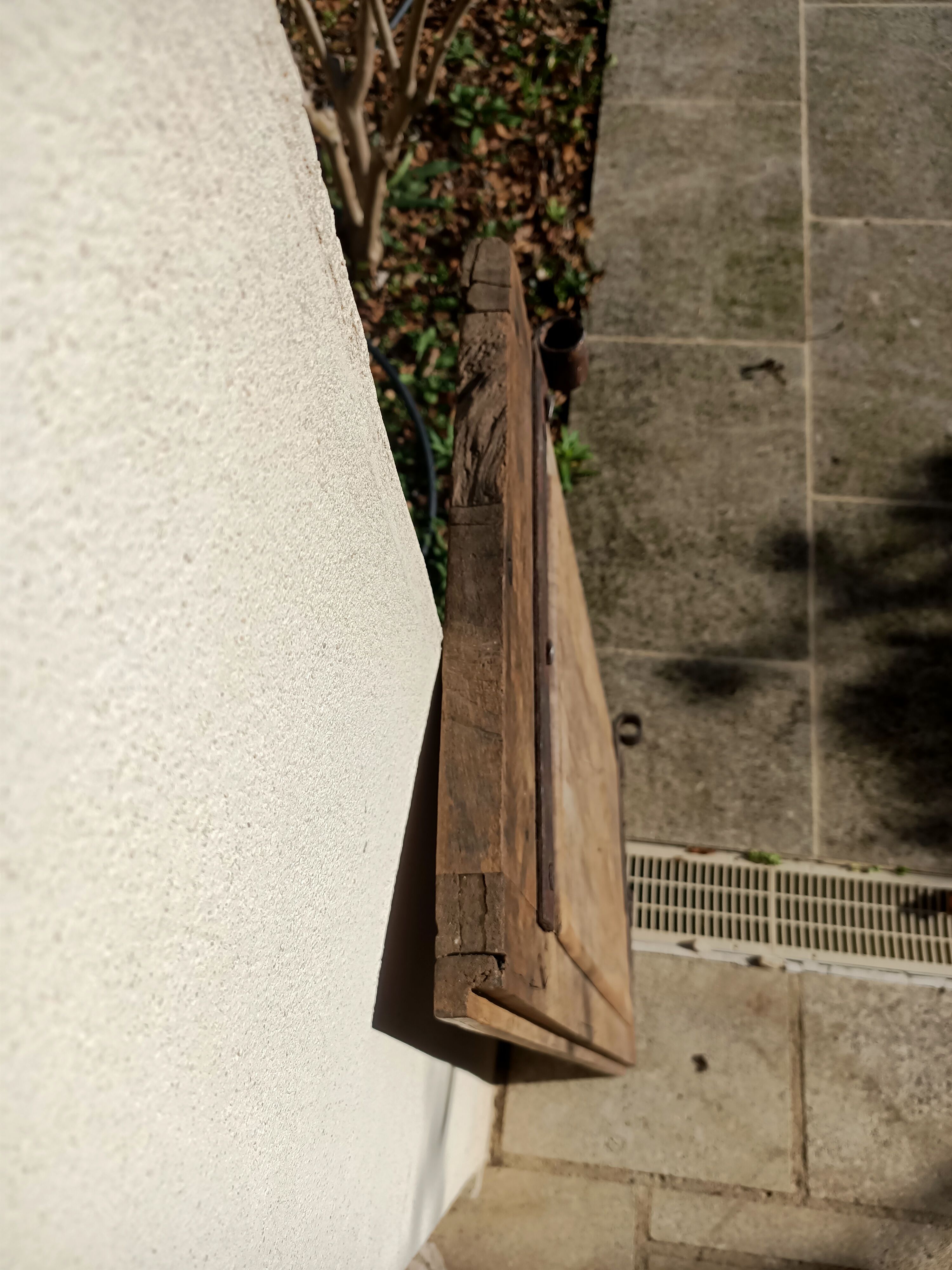 Old oak shutter 97x42 cm