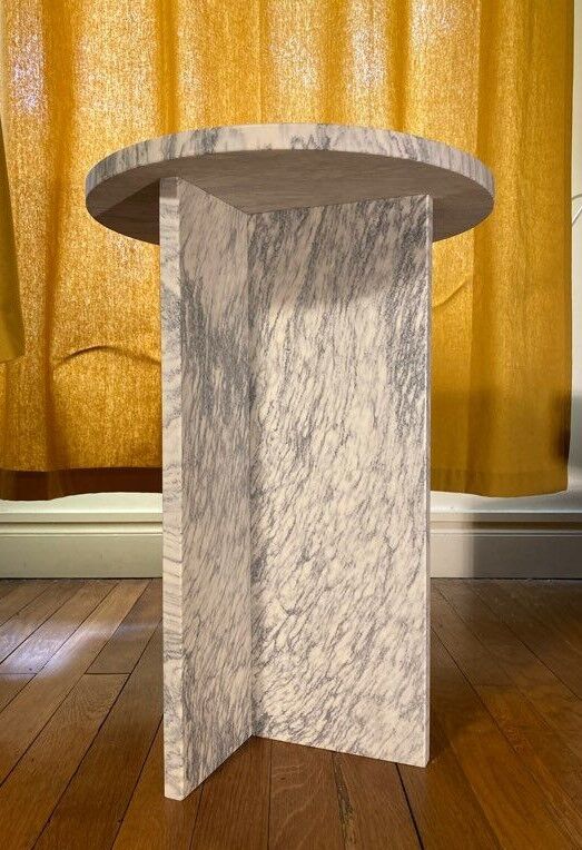 Cipollino marble side table