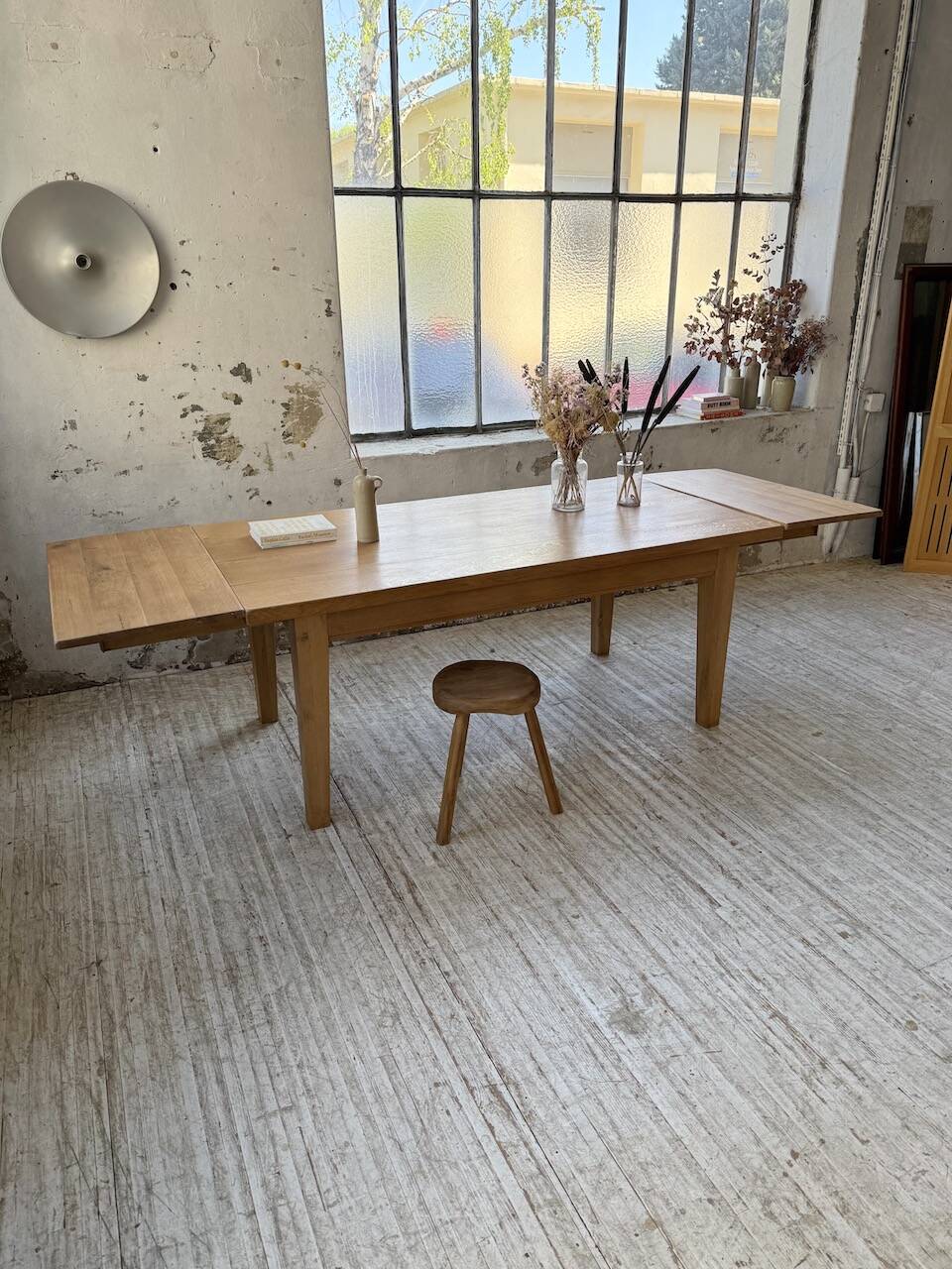 Solid oak farmhouse table 180/270 cm + extensions