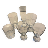Set de 70 verres Crystal Durand - Organdi -