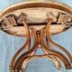 Extending table with vintage bentwood base from the end of the 19th century