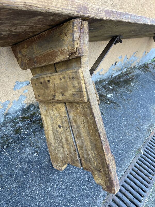 Banc de brasserie champêtre pliant