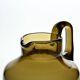 Amber blown glass carafe by Claude Morin, Dieulefit circa 1975