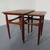 Danish Teak Nesting Tables, 1960s, Set of 2