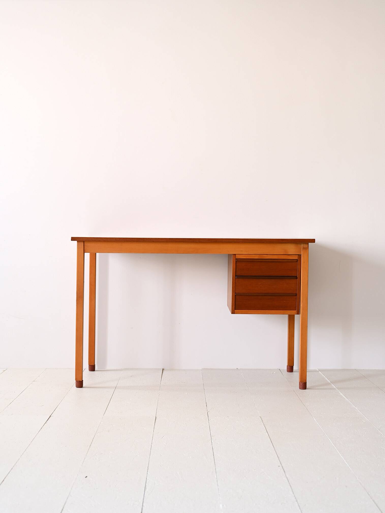Scandinavian retro wooden desk