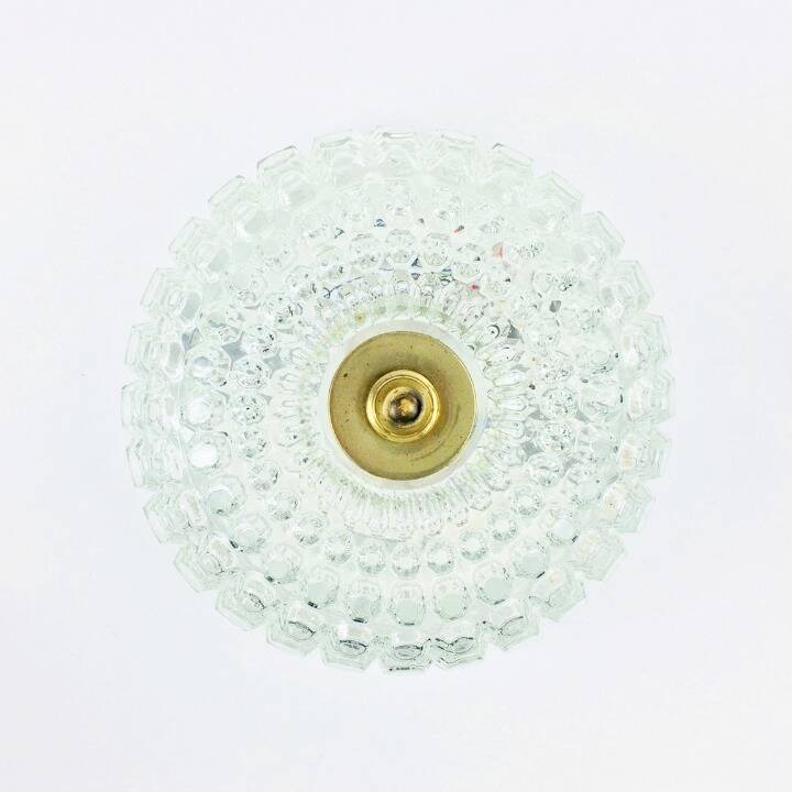Large Mid-Century Bubble Glass Flush Mount/Ceiling Light by Helena Tynell for Limburg, Germany, 1960